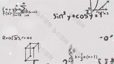 数学公式教育Logo动画